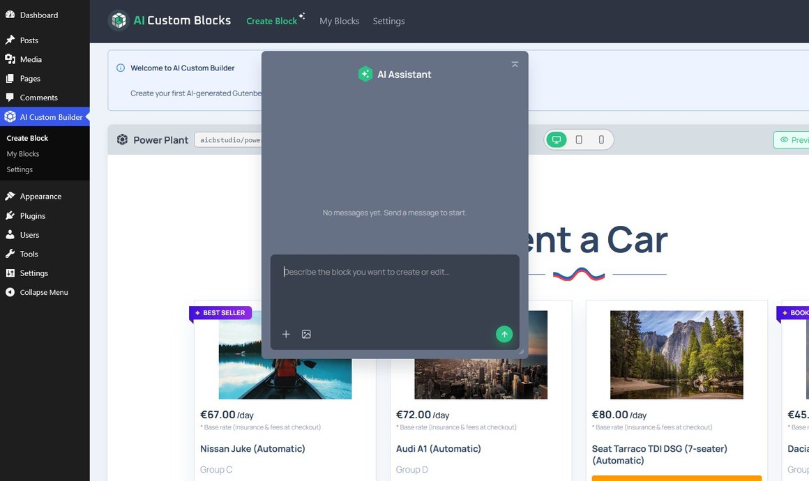 Install the Plugin and Generate Your First Section
